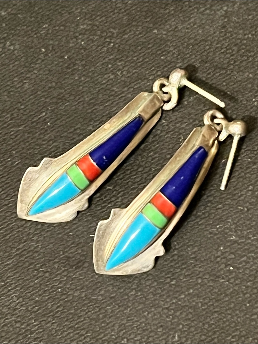 Native American inlay earrings